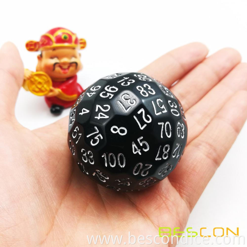 Black Dice Polyhedral 100 Sides 2